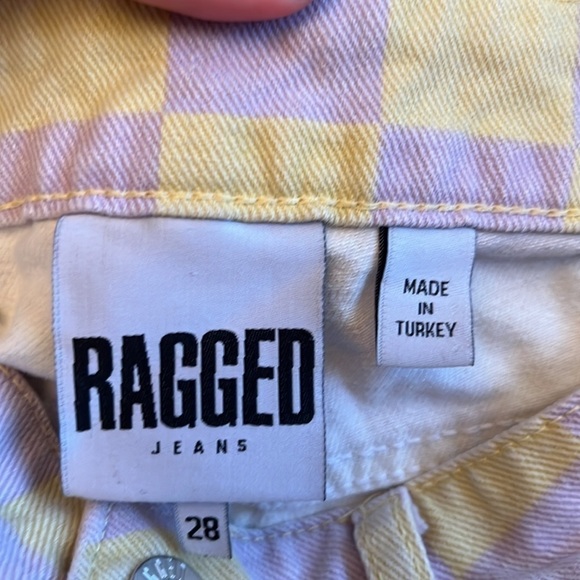 The Ragged Priest UO Exclusive
Checkered Jean Size: 28 color: yellow/ purple - Picture 15 of 17